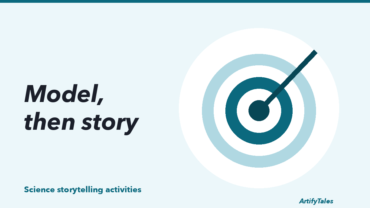 An illustrated target drawn in thick teal lines.