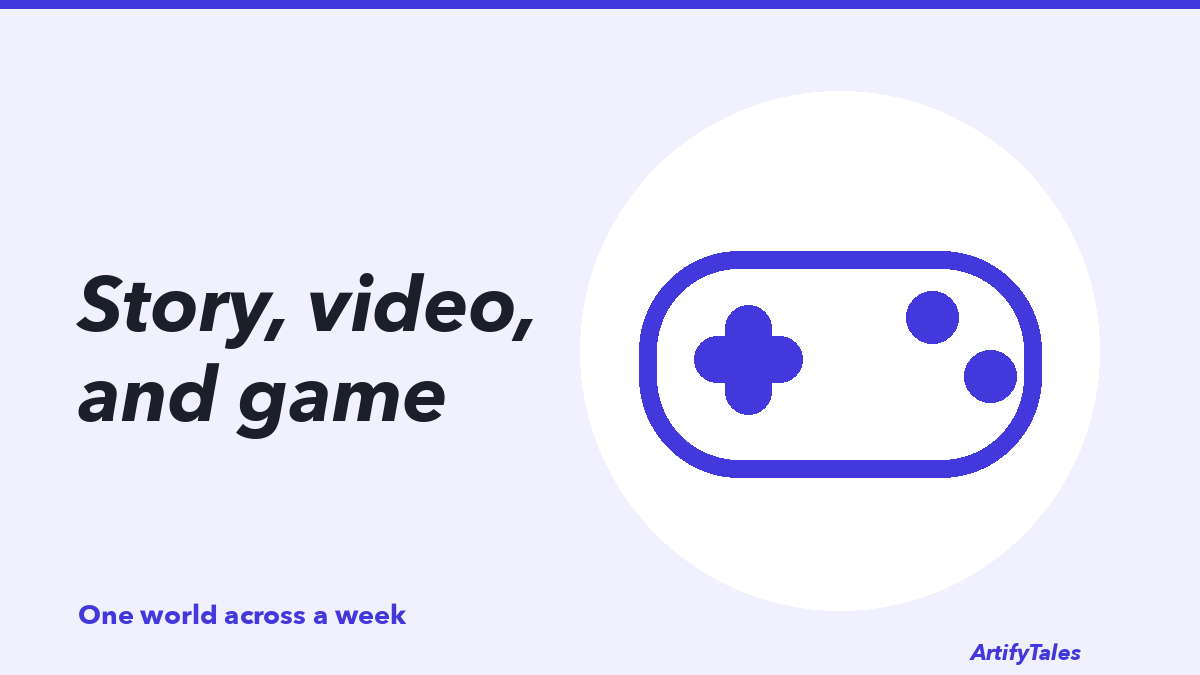 An illustrated game controller.